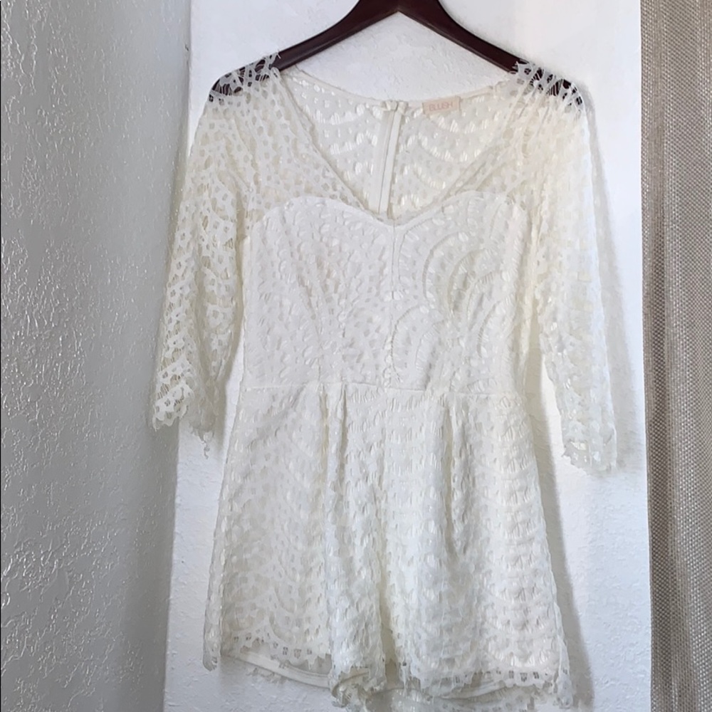 White Lace Romper